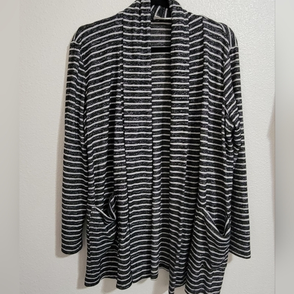 Everly striped open cardigan see description for sizing - Picture 1 of 13